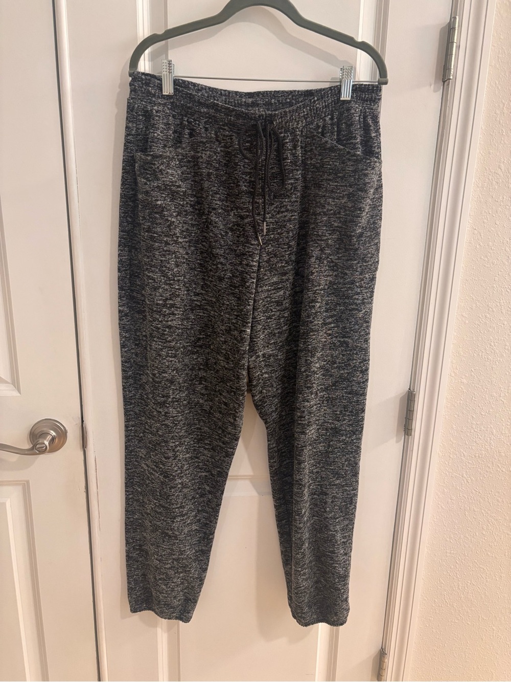 Adore Me Heathered Charcoal Drawstring Joggers